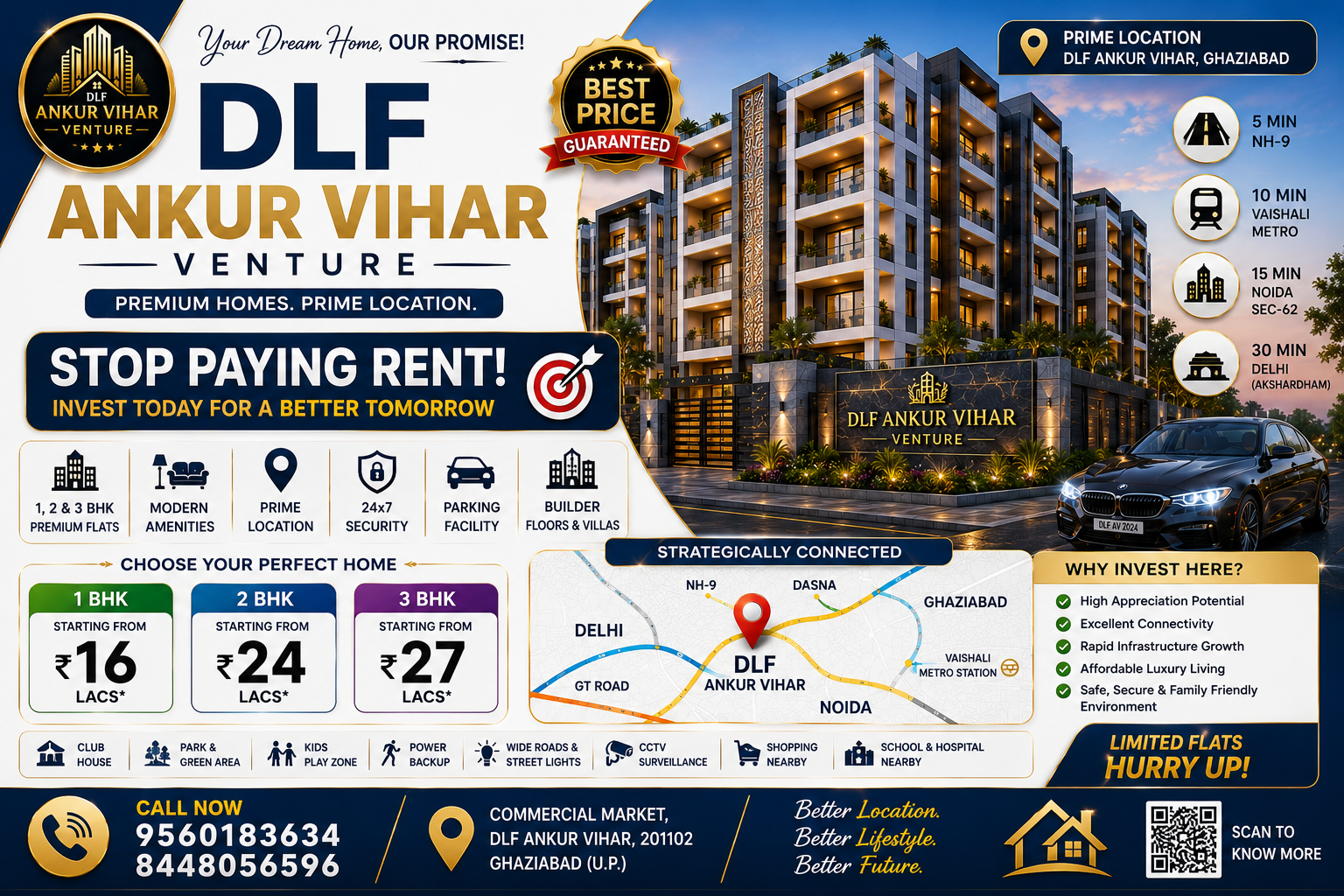 DLF Ankur Vihar: Area, map full details