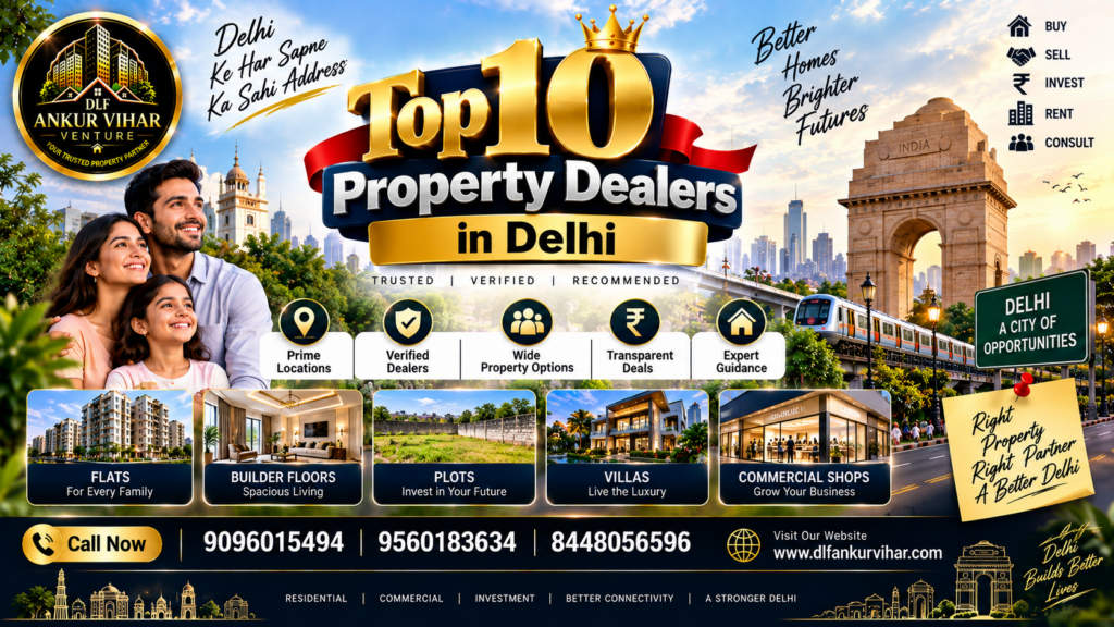 Top 10 Property Dealers in Delhi - List | review | Contact | Location